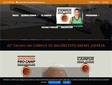 Tablet Screenshot of campusdebaloncesto.org